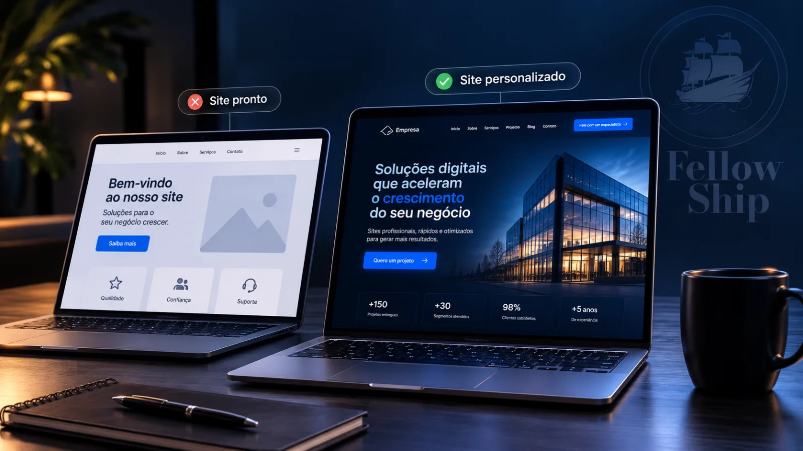 Site pronto x site personalizado: qual vale mais a pena