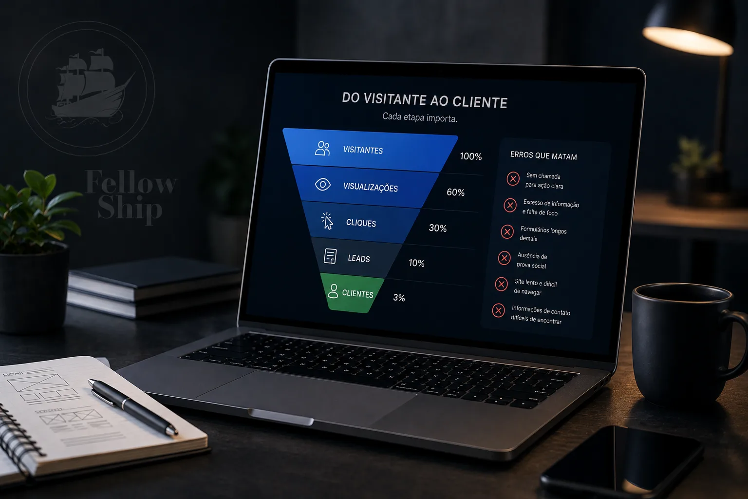 Erros comuns que fazem um site não converter visitantes em clientes